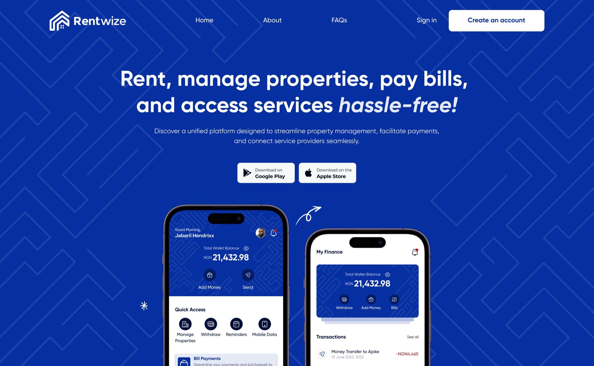 Rentwize — preview